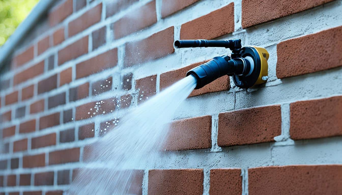 how to pressure wash a brick house
